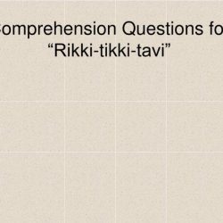 Rikki tikki tavi comprehension questions