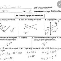 Unit 1 test geometry basics answer key