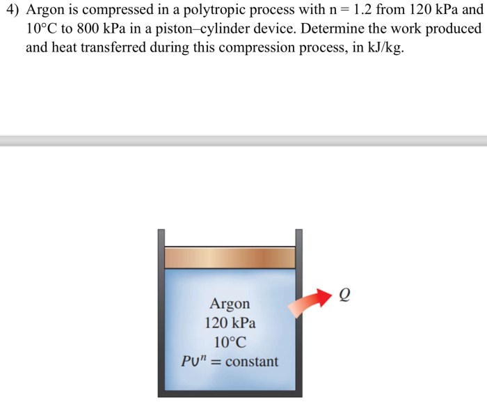 Solved compressed argon polytropic process transcribed problem text been show has