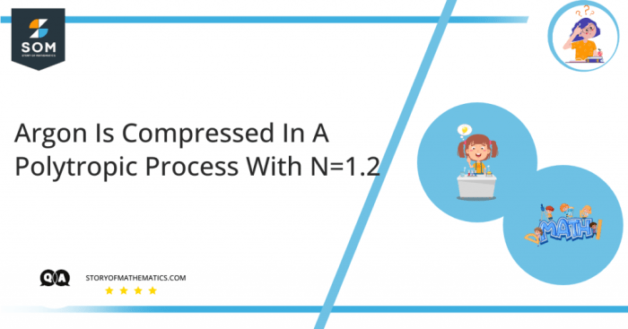 Argon is compressed in a polytropic process with n 1.2