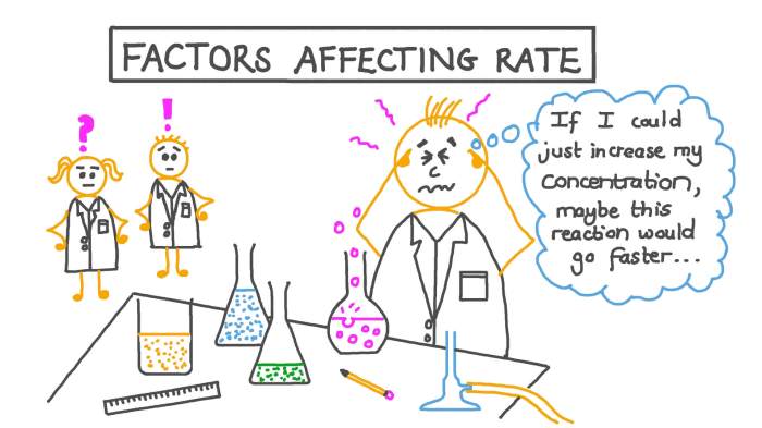 Factors affecting the rate of chemical reactions worksheet